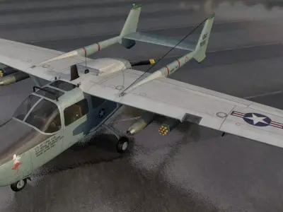 Cessna O-2A Skymaster 3D model