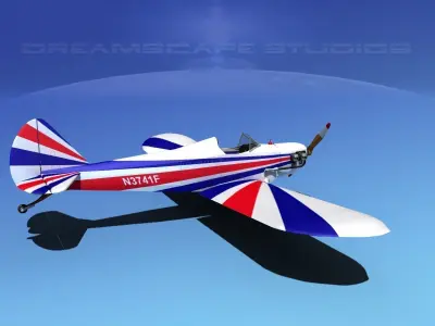 Flybaby british biplane 3D model