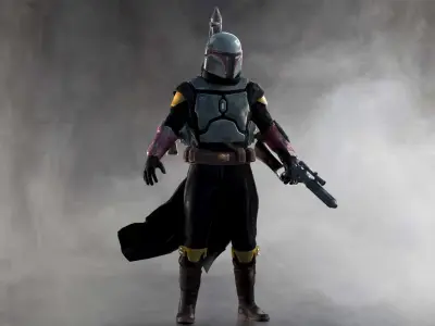 Boba Fett  Low-poly 3D model