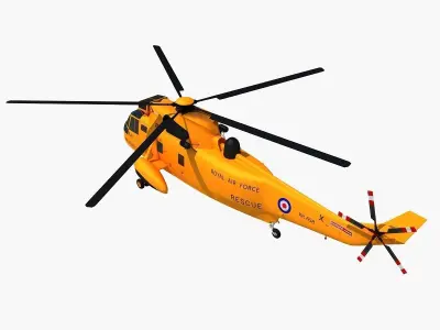 Westland Sea King Helicopter 3D model