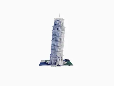 Tower of Pisa Low-poly 3D model