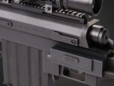 M200 Cheytac Intervention Low-poly 3D model