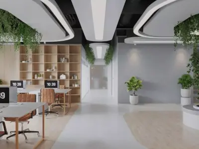 Modern Office Interior 3D model