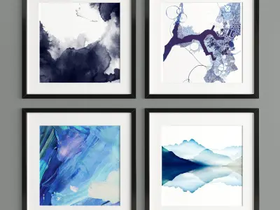 Art Frame B07 Low-poly 3D model