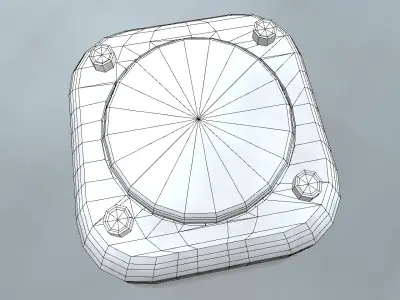 Rusted Vacuum Meter 2 3D model