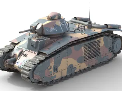 5 Military Vehicles Collection v21 Low-poly 3D model