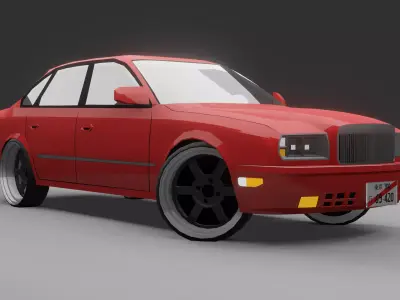 Nissan President G50 JS Free low-poly 3D model