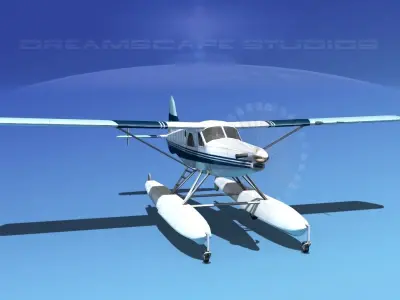 DeHavilland DHC-2 Turbo Beaver V12 3D model