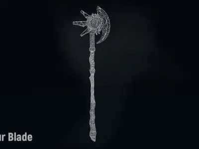 AC Honour Blade Low-poly 3D model