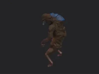 creature mud alien Low-poly 3D model