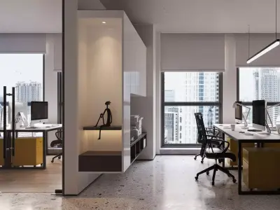  Office interior scene 23 3D model