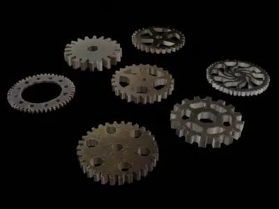 Gears group of Free 3D model
