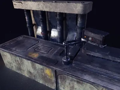 WorkBench Station Low-poly 3D model