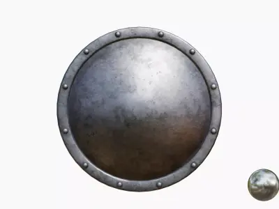 Shield Collecton - 15 Shields Low-poly 3D model