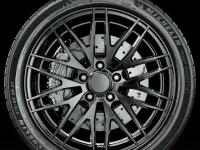 Michelin Pilot Sport 4 S 275 35 ZR21 103Y 3D model