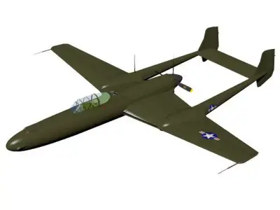 Vultee XP-54 Swoose Goose  3D model