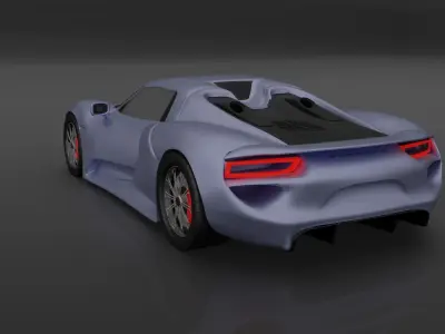 PORSCHE 918 Free 3D model