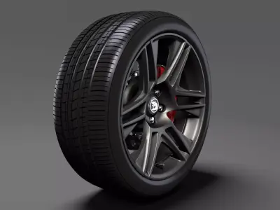 HSV Maloo R8 Black 2017 wheel 3D model