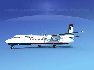 Fokker F-60 Texair 3D model