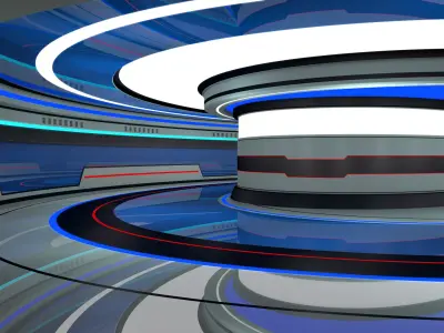 Sci Fi Futuristic Interior 3D model
