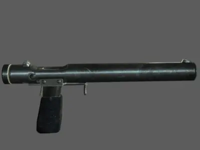 Welrod MK2 Low-poly 3D model