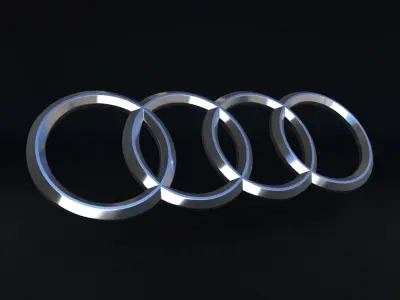 Audi Logo 3D model
