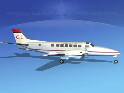 Beechcraft B99 Georgia Executive 3D model