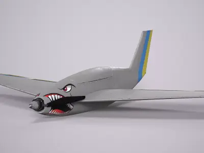  Military Drone  Low-poly 3D model