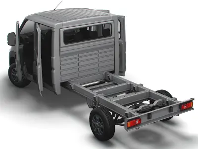 RAM Promaster Chassis Truck CrCab 4035WB HQInterior 2023 3D model