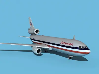 McDonnell Douglas MD-11 American 3D model