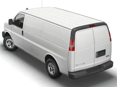 GMC Savana Cargo RWD 2500 Van 2022 3D model