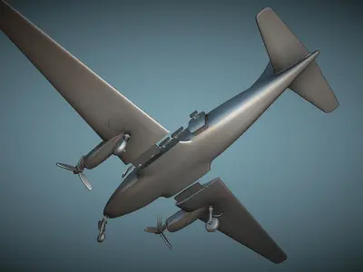 de Havilland DH-104 Dove - 3D Printable Model 3D print model