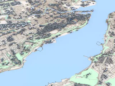 Quebec City Canada 3D model