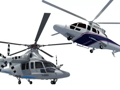 3D Helicopter Models 3D Model Collection