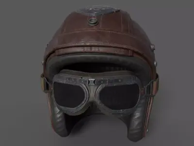 HELMET Low-poly 3D model 14
