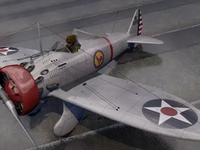 Boeing P-26A Peashooter 3D model