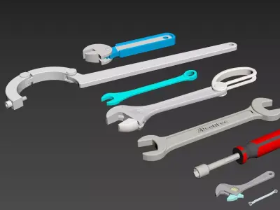 Wrenchs wrench 3D model
