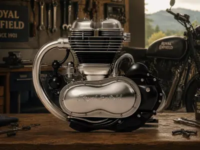 Performance Motorcycle Exhaust Pipe Model 3D model