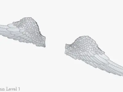 Angel Wings 3D model get