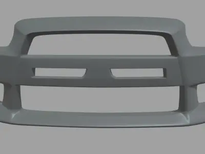 Front Bumper Mitsubishi Lancer Evolution Low-poly 3D model