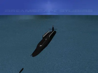 Ohio Class USS Wyoming SSBN-742 3D model