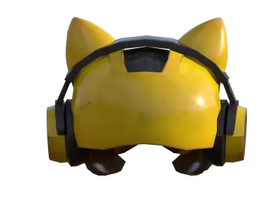 Roblox Hat Sci-fi Cat Ears 3D Model Low-poly 3D model