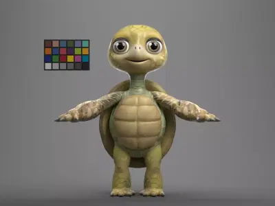 Tuck the Turtle 3D model