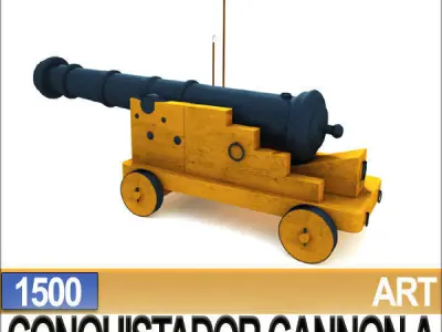 Conquistador Cannon A 1500 3D model