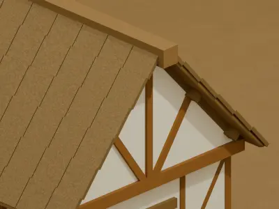 Medieval House Design 1 Low-poly 3D model