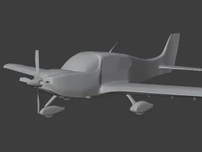 Aircraft - Airplane - Cirrus SR22 VH-PGU 3D model