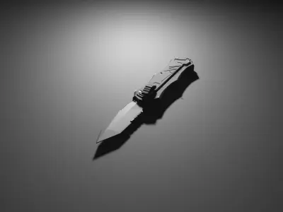 Tactical Smith And Wesson Knives pack Low-poly 3D model