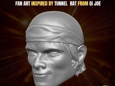 Tunnel Rat fan Art Head for Action Figures 3D print model