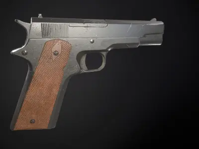 Colt 911 Low-poly 3D model
