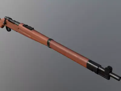 K98 Sniper Rifle Low-poly 3D model